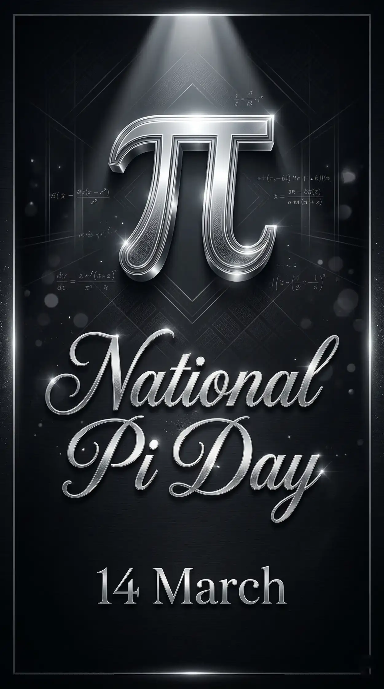 Free Download National Pi Day Math Typography Design Poster - High Quality National Pi Day Image