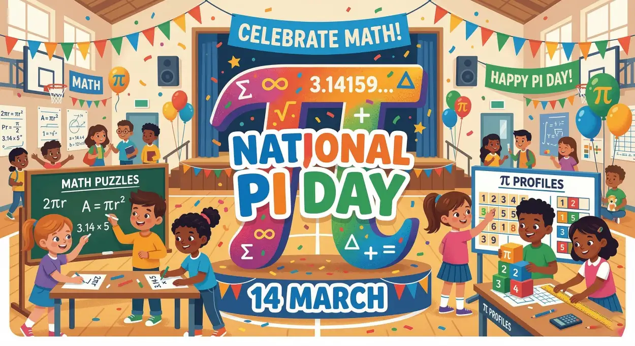 Free Download National Pi Day School Celebration Poster - High Quality National Pi Day Image