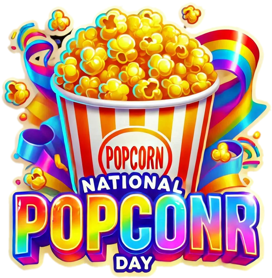 National Popcorn Day Png With 3d Effect - Royalty Free National Popcorn Day PNG Image | Pngmagic Free Download National Popcorn Day Png With 3d Effect - High Quality National Popcorn Day PNG PNG Image