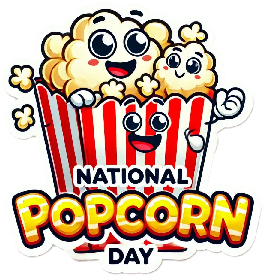 National Popcorn Day Png With Golden Popcorn - Royalty Free National Popcorn Day PNG Image | Pngmagic Free Download National Popcorn Day Png With Golden Popcorn - High Quality National Popcorn Day PNG PNG Image