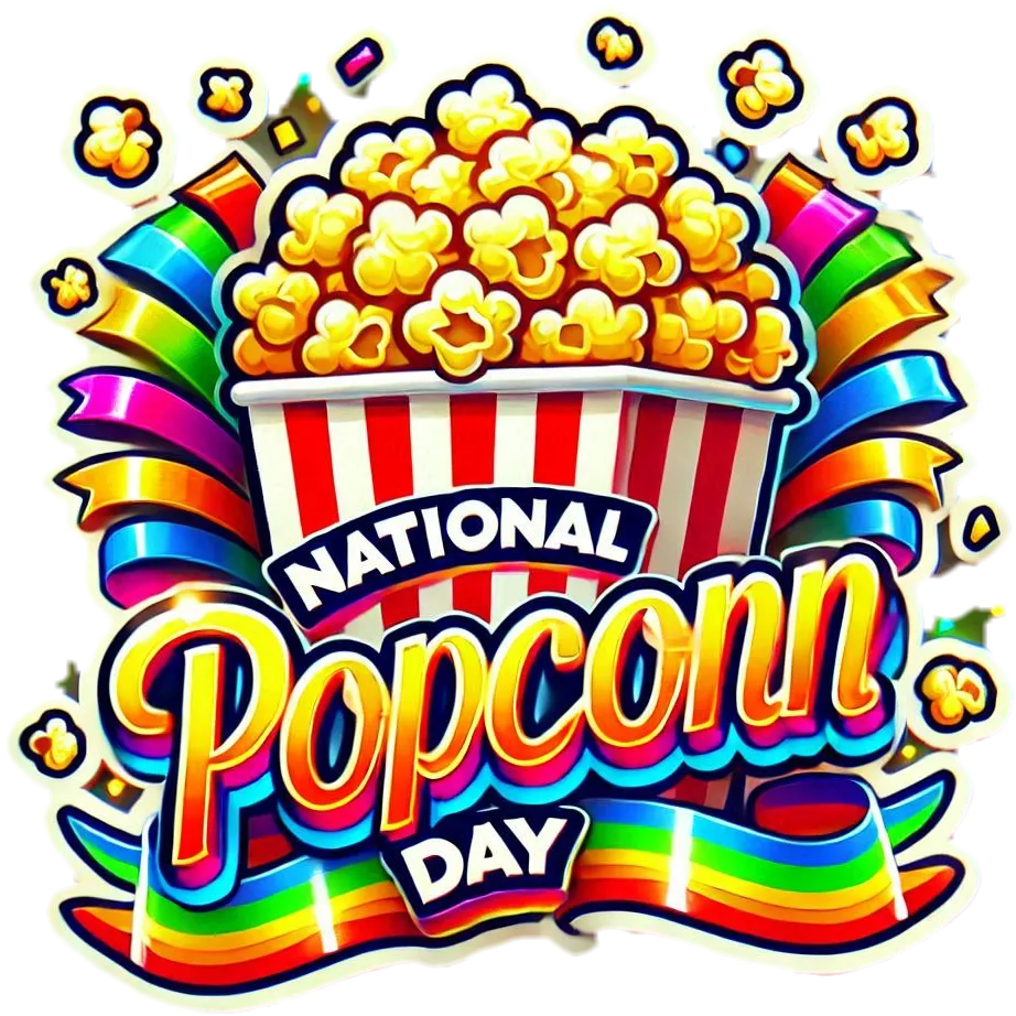 National Popcorn Day Png With Text Overlay - Royalty Free National Popcorn Day PNG Image | Pngmagic Free Download National Popcorn Day Png With Text Overlay - High Quality National Popcorn Day PNG PNG Image
