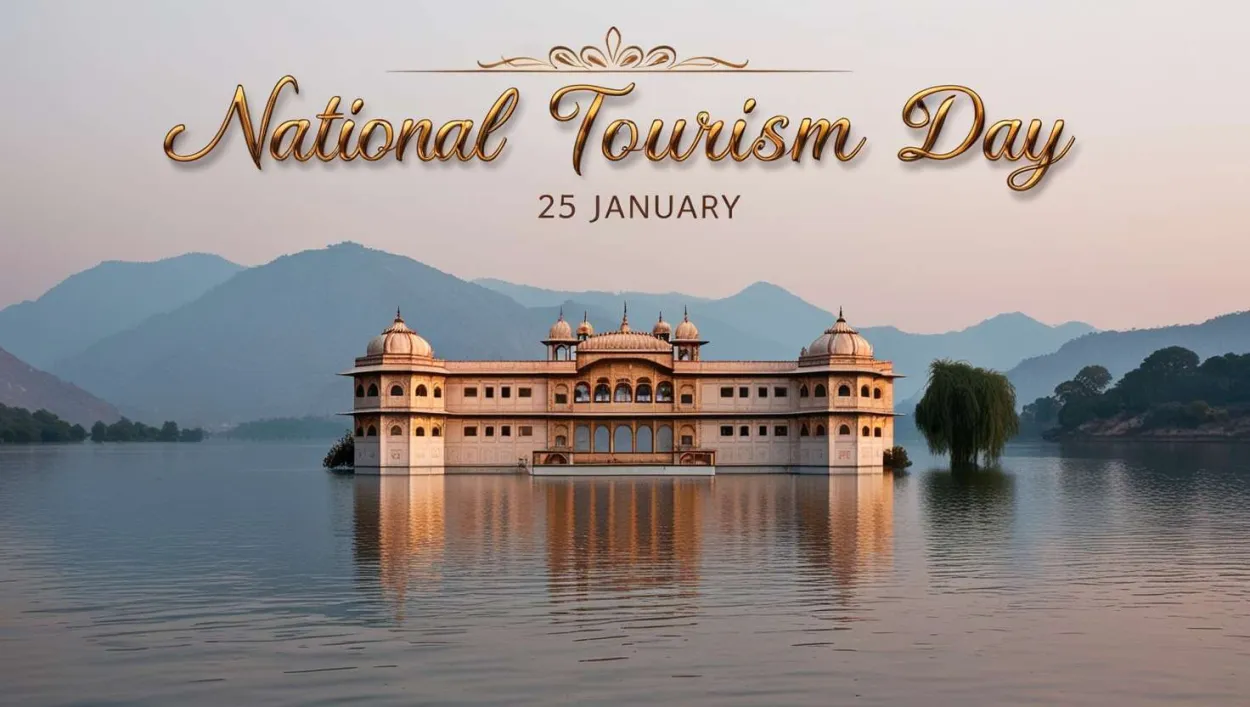 Free Download National Tourism Day Background With Heritage Sites - High Quality National Tourism Day Background