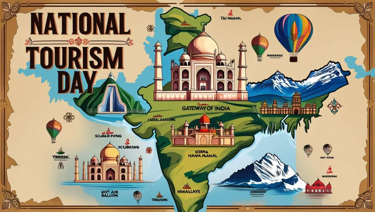 Free Download National Tourism Day Twitter Post Backgrounds - High Quality National Tourism Day Background