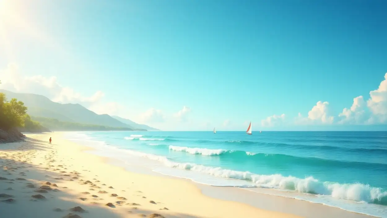 Nature Background With Ocean And Beach View - Royalty Free Nature Background Image | Pngmagic Free Download Nature Background With Ocean And Beach View - High Quality Nature Background Background