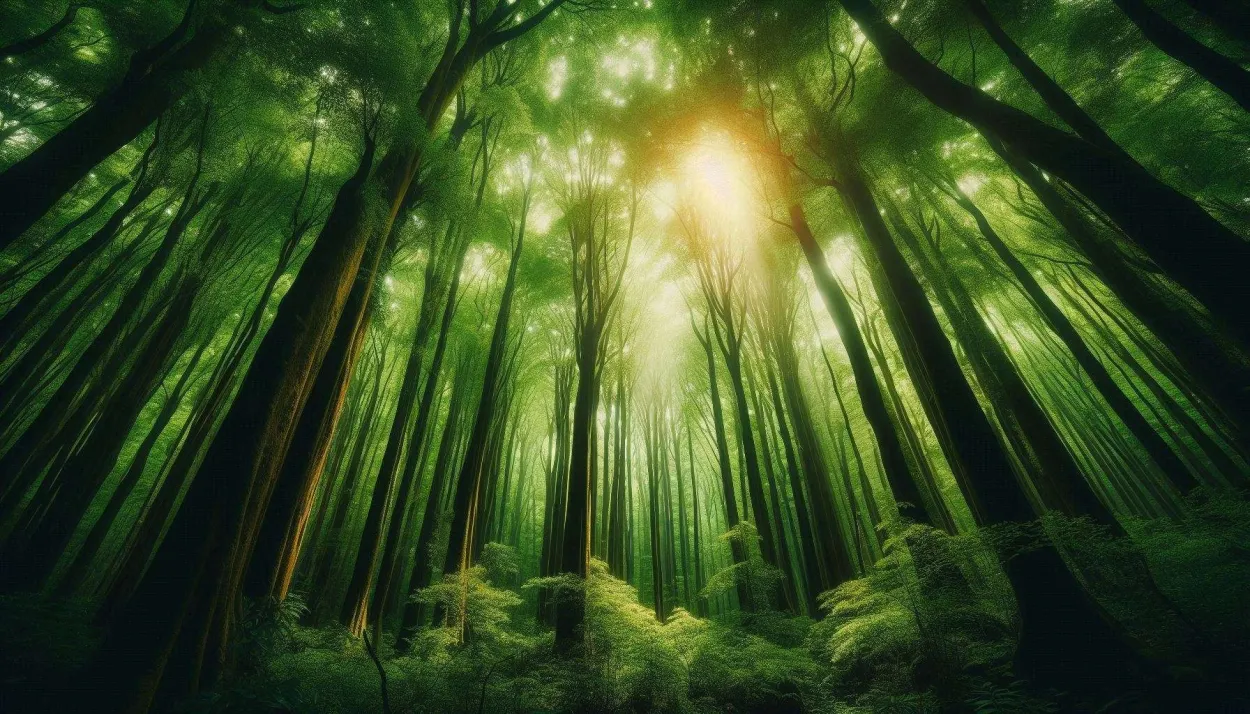 Free Download Nature Background With Towering Trees For Grandeur - High Quality Nature Background Background