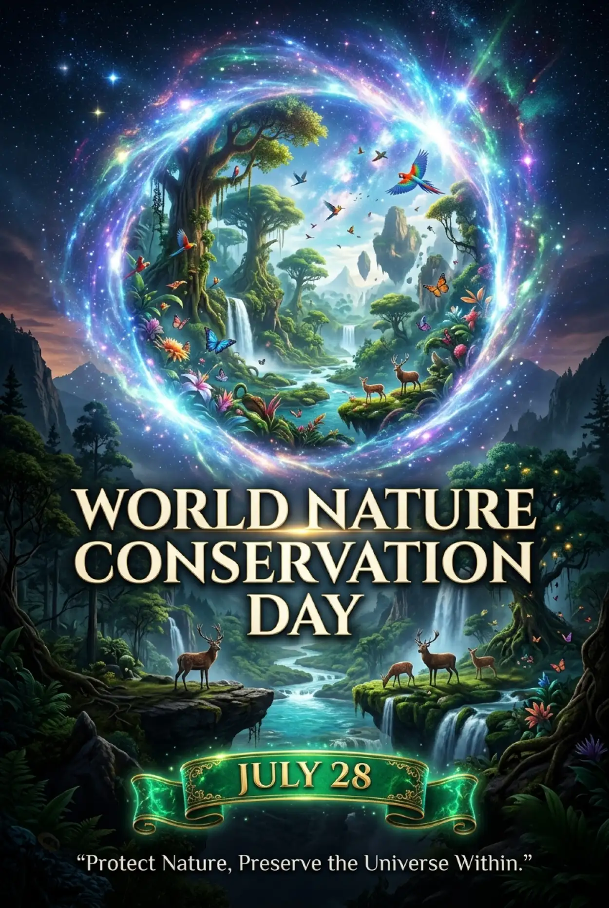 Free Download Nature Conservation Awareness Poster Design - High Quality World Nature Conservation Day 2026 Image