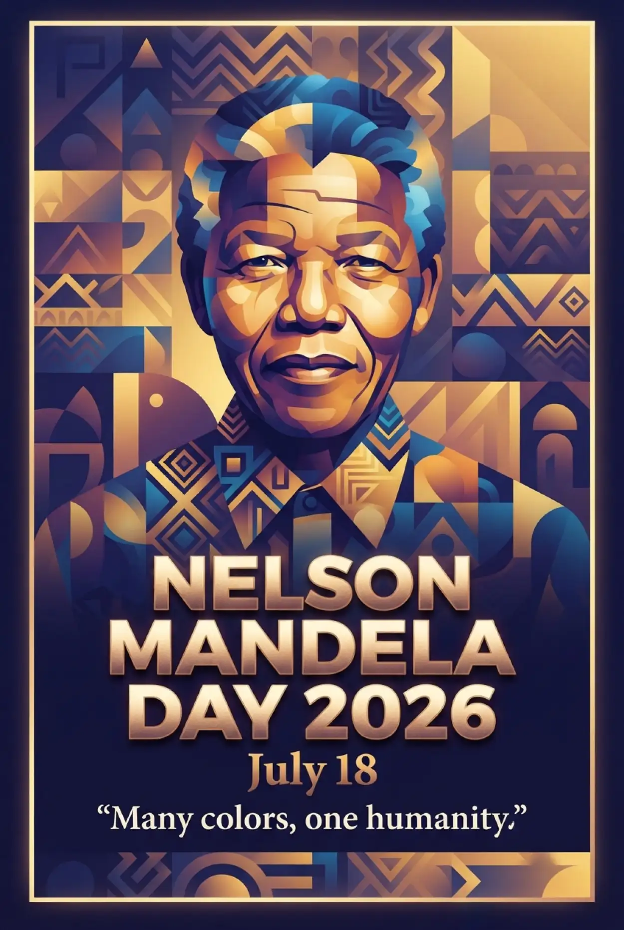 Free Download Nelson Mandela Creative Flyer Poster 2026 - High Quality Nelson Mandela Poster 2026 Image