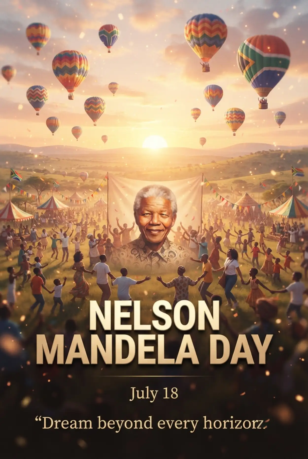 Free Download Nelson Mandela Day Campaign Poster 2026 - High Quality Nelson Mandela Poster 2026 Image