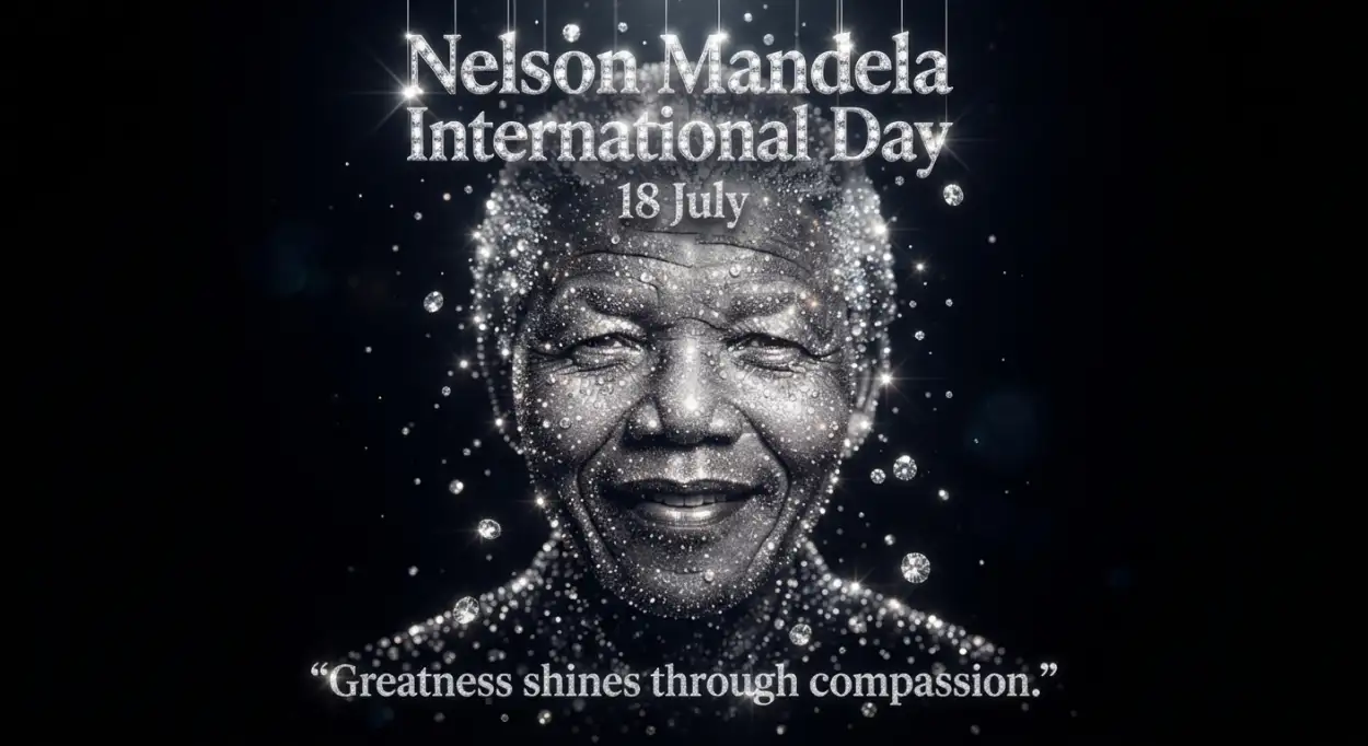 Free Download Nelson Mandela Day Compassion Social Media Template - High Quality Nelson Mandela International Day 2026 Image