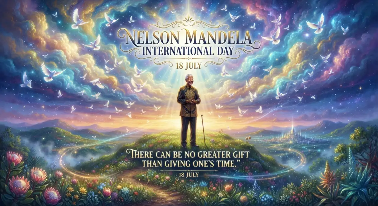 Free Download Nelson Mandela Day Freedom Artwork - High Quality Nelson Mandela International Day 2026 Image