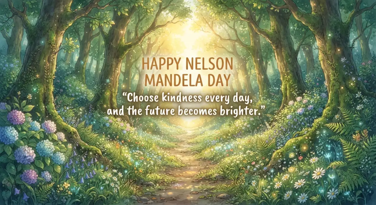 Free Download Nelson Mandela Day Wishes With Kindness Quotes - High Quality Nelson Mandela Day Wishes Image