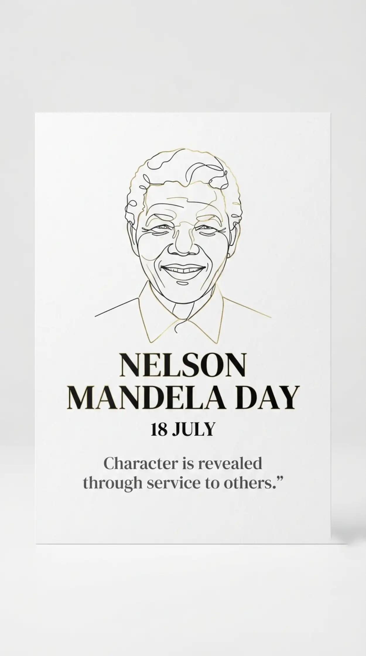 Free Download Nelson Mandela Educational Poster Template 2026 - High Quality Nelson Mandela Poster 2026 Image