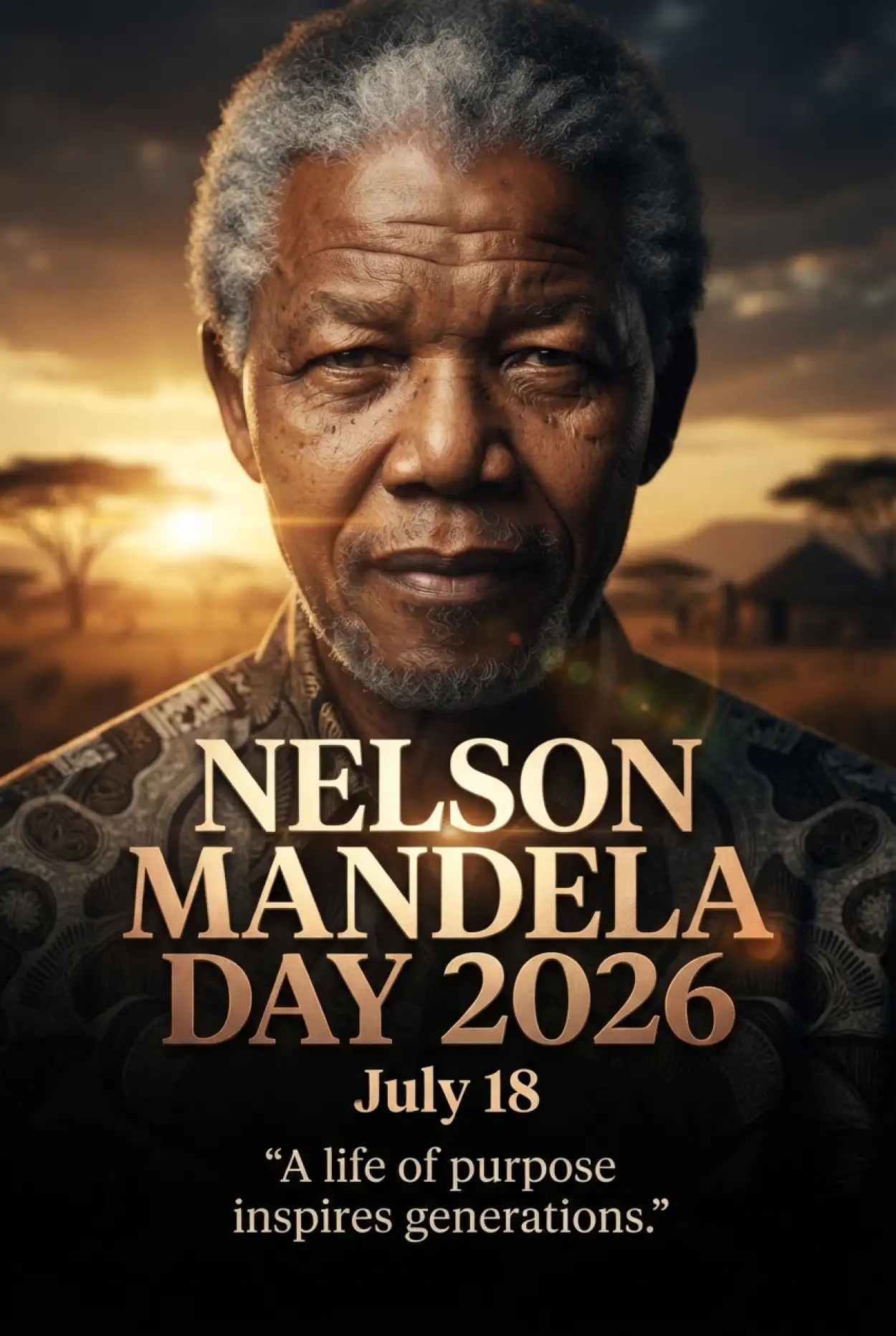 Free Download Nelson Mandela Event Poster 2026 - High Quality Nelson Mandela Poster 2026 Image