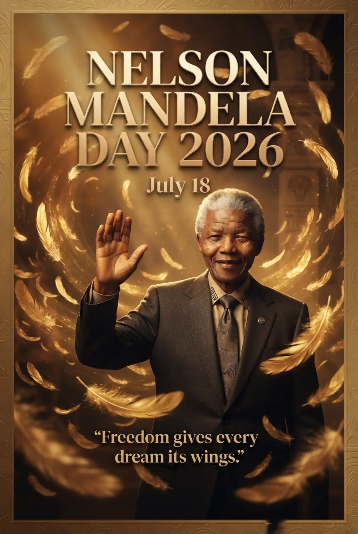 Free Download Nelson Mandela Freedom Poster 2026 - High Quality Nelson Mandela Poster 2026 Image