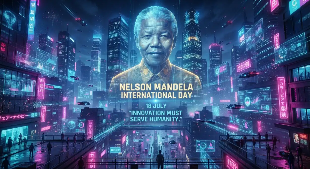 Free Download Nelson Mandela International Day Event Promotion Banner - High Quality Nelson Mandela International Day 2026 Image