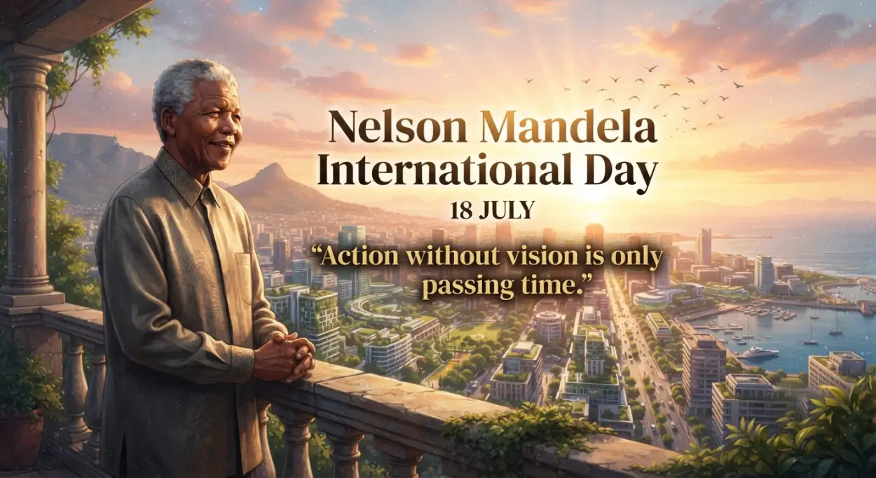 Free Download Nelson Mandela International Day Linkedin Banner - High Quality Nelson Mandela International Day 2026 Image