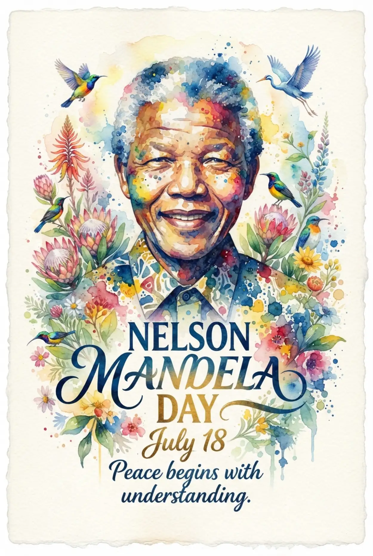 Free Download Nelson Mandela Memorial Poster 2026 - High Quality Nelson Mandela Poster 2026 Image