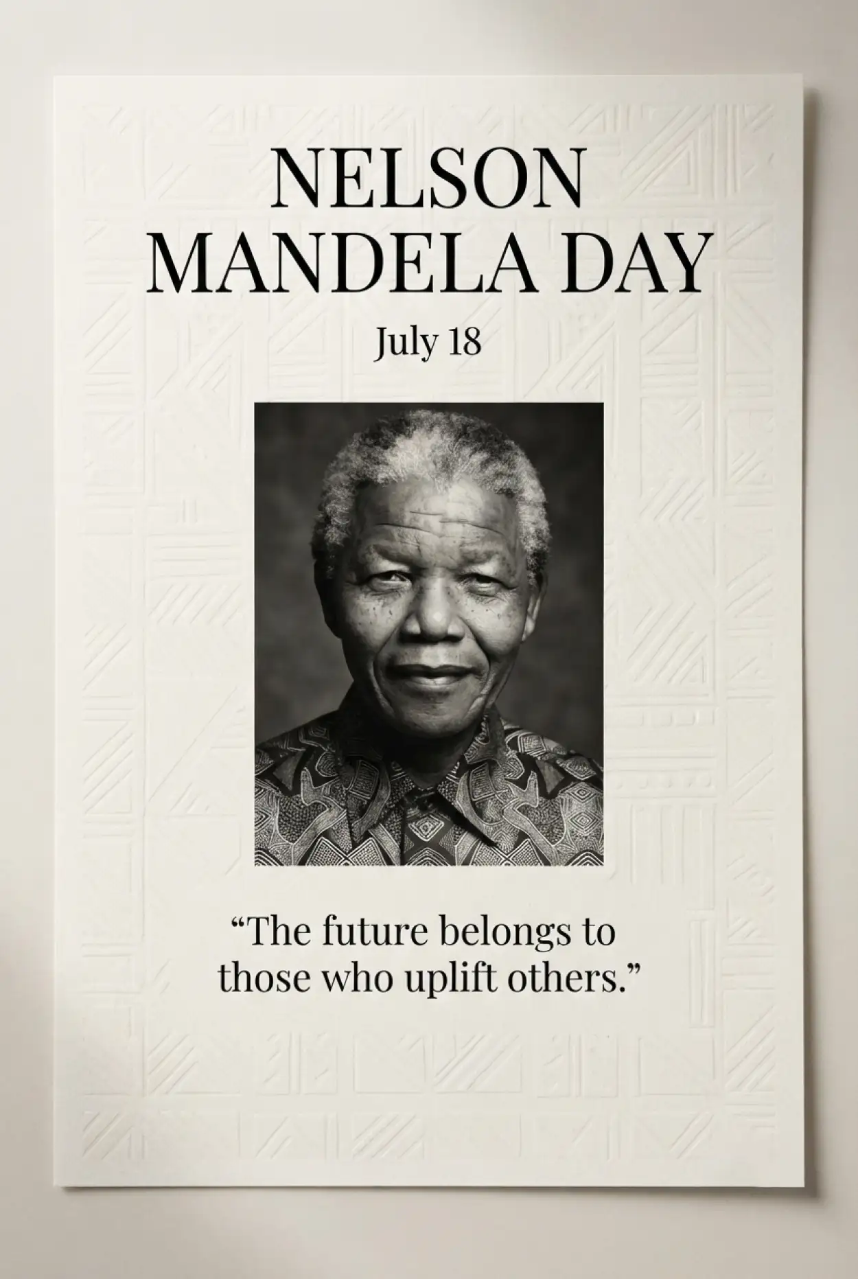 Free Download Nelson Mandela Quote Poster 2026 - High Quality Nelson Mandela Poster 2026 Image