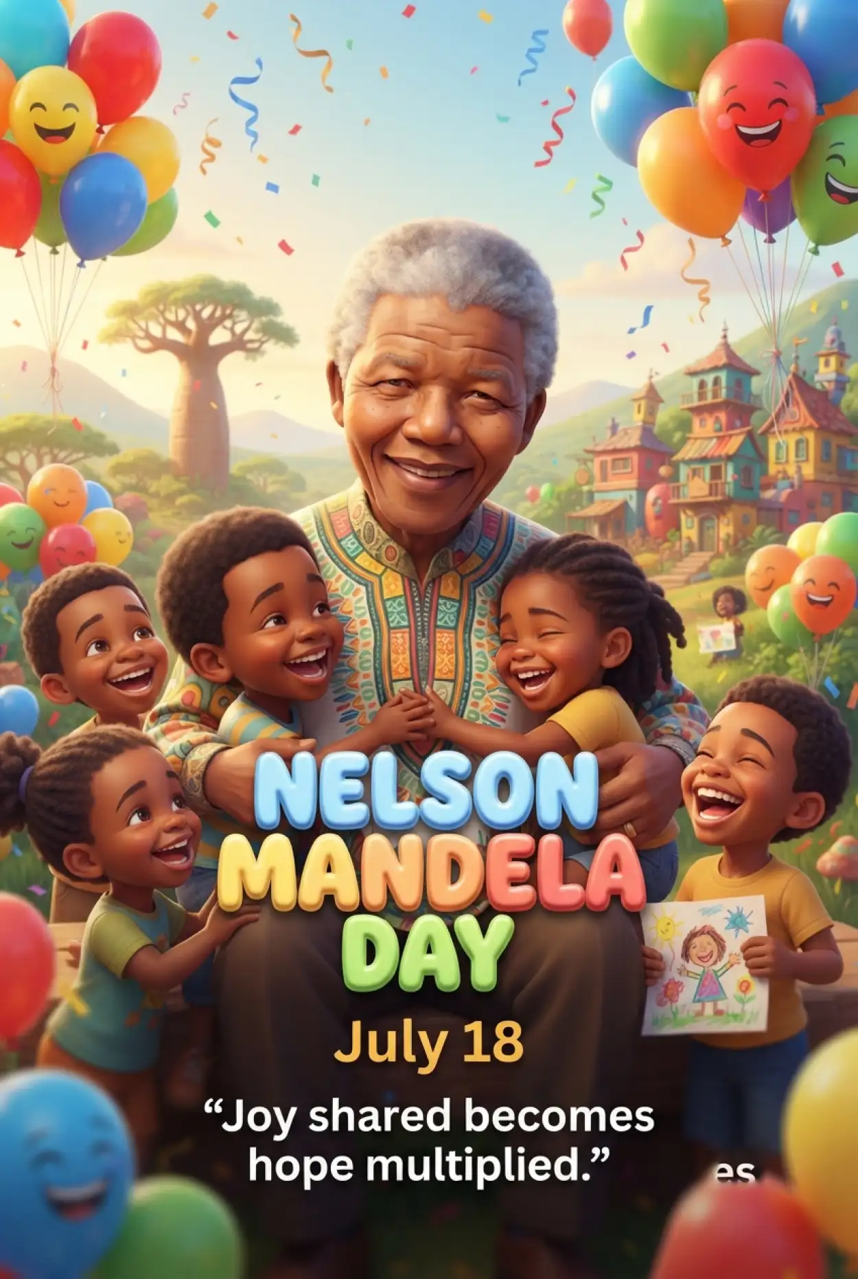 Free Download Nelson Mandela School Poster 2026 - High Quality Nelson Mandela Poster 2026 Image