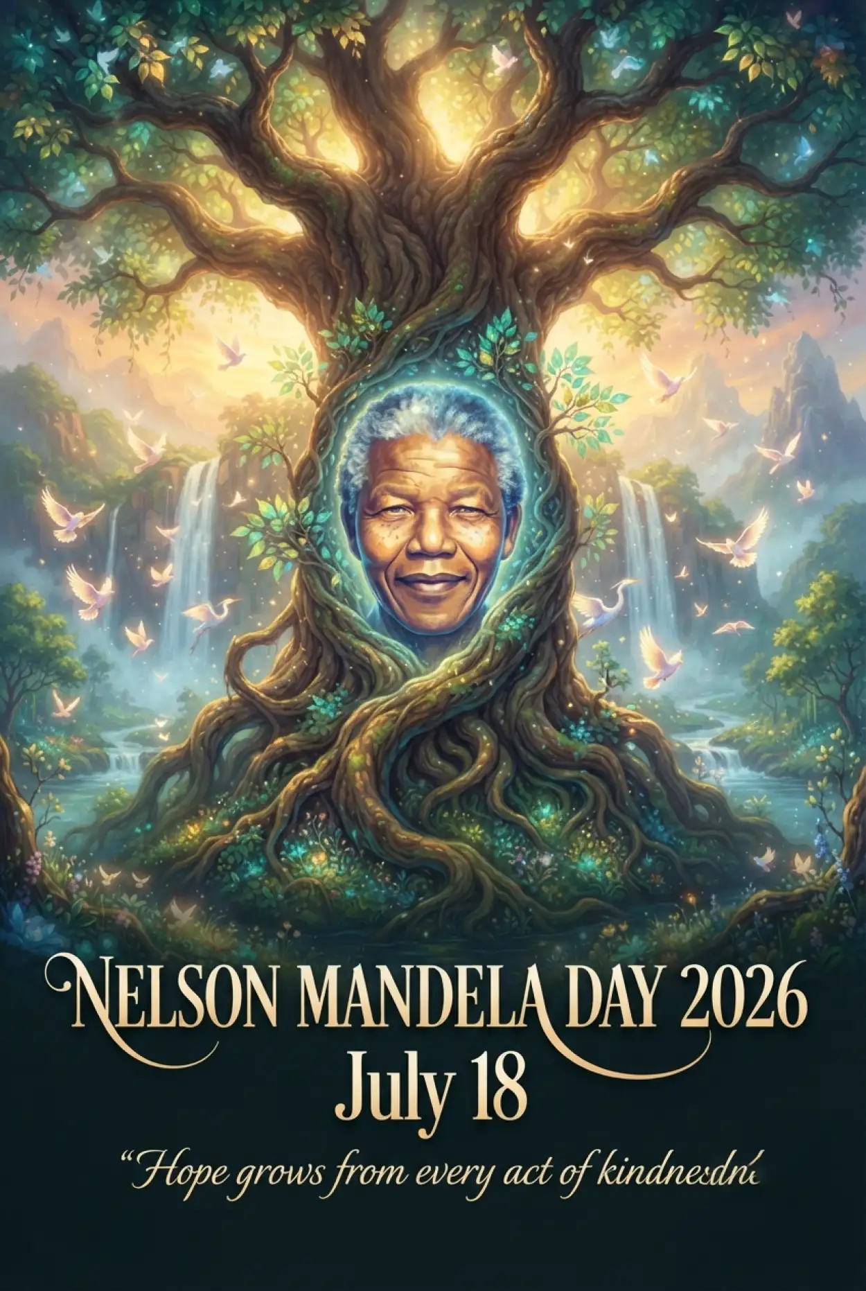Free Download Nelson Mandela Unity Poster 2026 - High Quality Nelson Mandela Poster 2026 Image