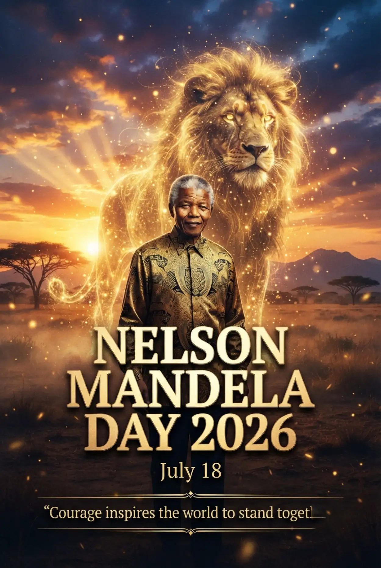 Free Download Nelson Mandela Volunteer Poster 2026 - High Quality Nelson Mandela Poster 2026 Image