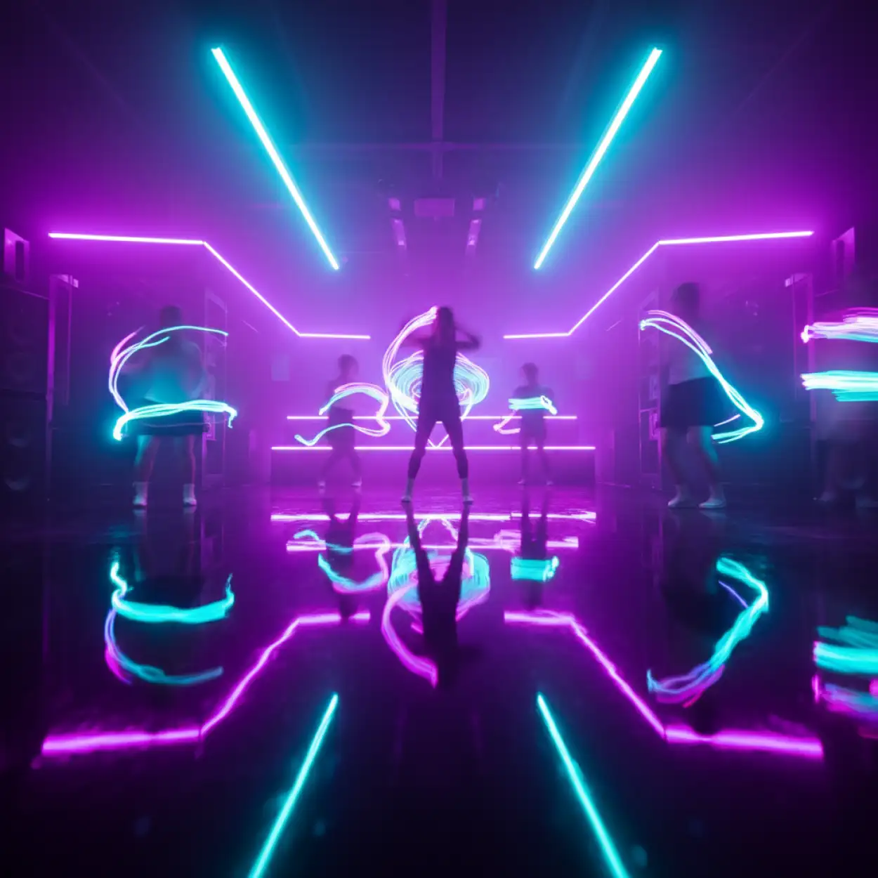 Free Download Neon Light Youtube Thumbnail Background For Dance Videos - High Quality Youtube Thumbnail Background Background Image