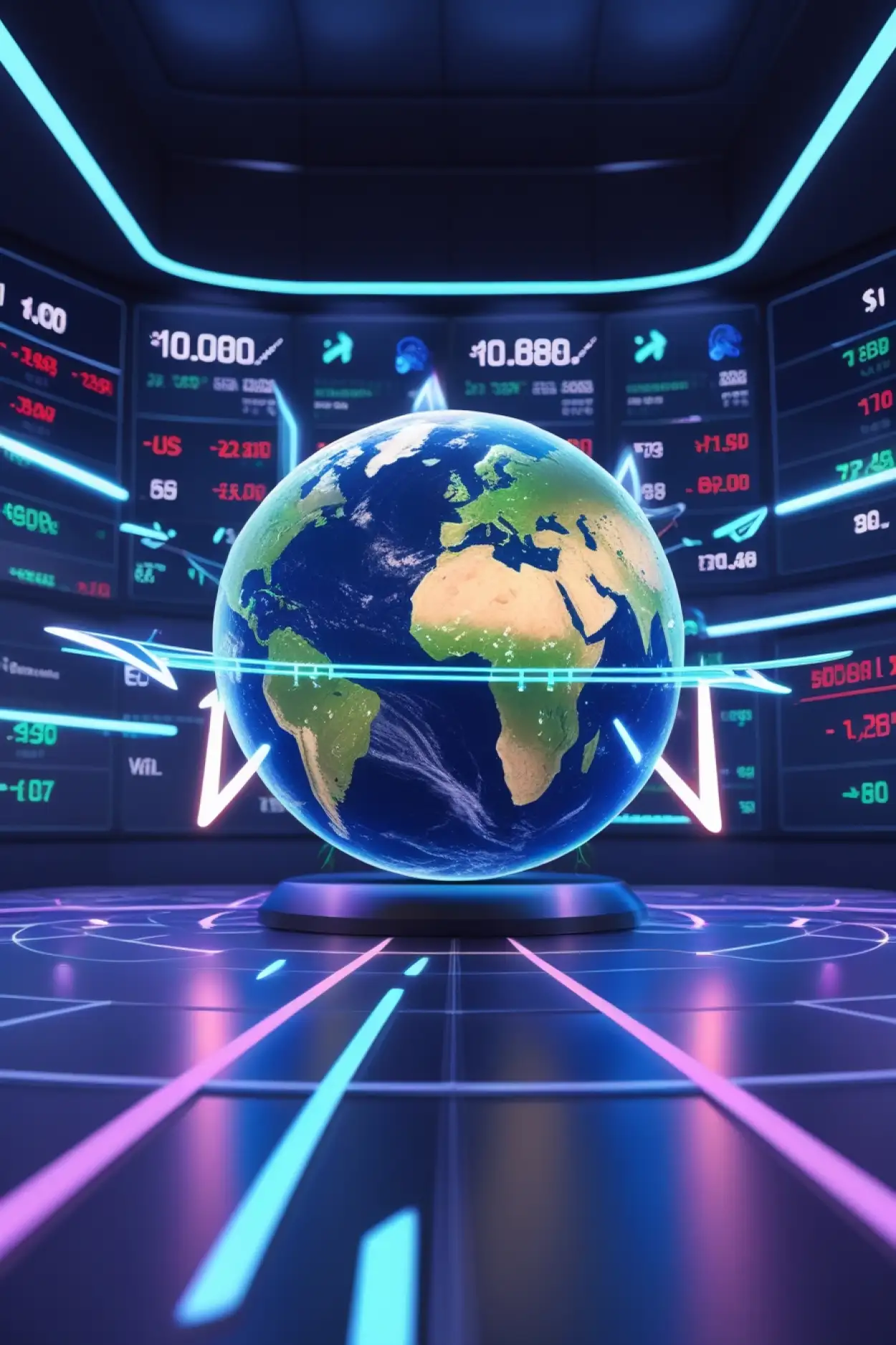 Free Download Neon Stock Market Background Wallpaper - High Quality Stock Market Background Background