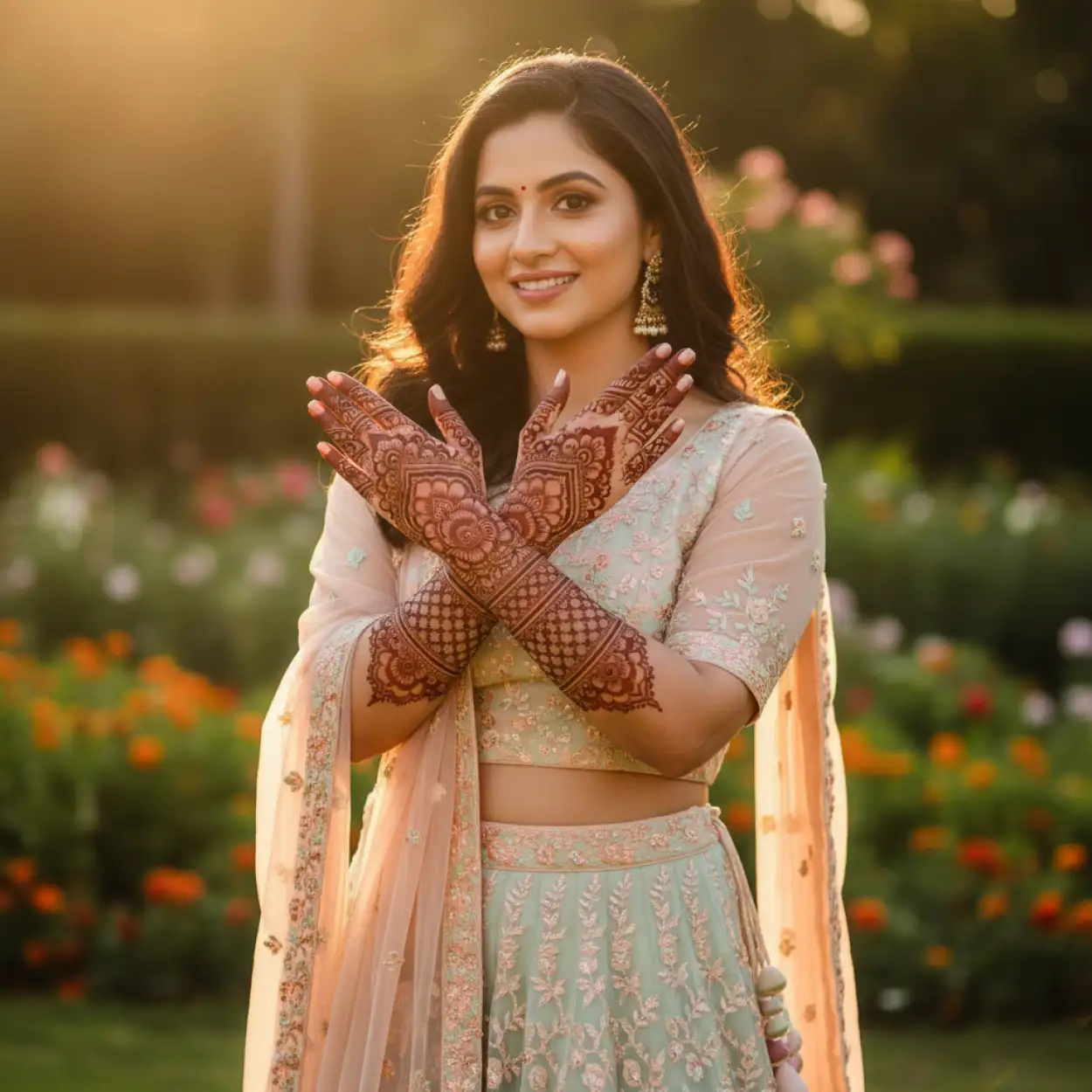 Free Download New Mehndi Design For Engagement Bride 2025 - High Quality New Mehndi Design Image