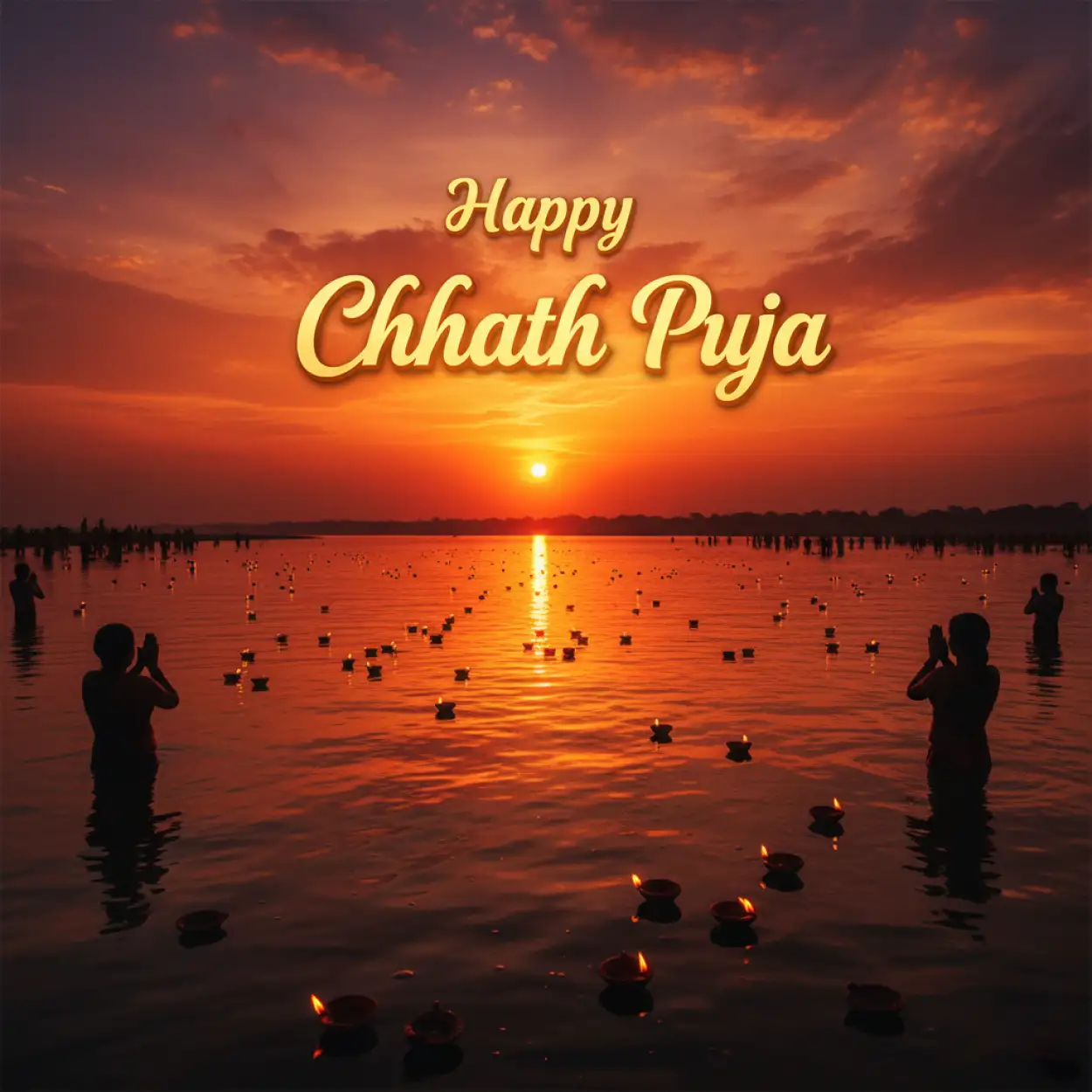 Free Download New Style Happy Chhath Puja Greetings Design Hd - High Quality Happy Chhath Puja Greetings Image