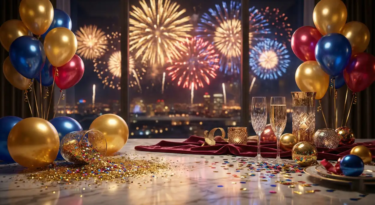 Free Download New Year 2026 Background With Celebration Theme - High Quality New Year 2026 Background Background