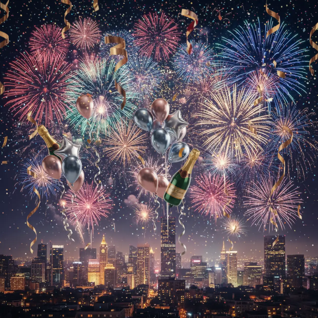 Free Download New Year 2026 Fireworks Background - High Quality New Year 2026 Background Background Image