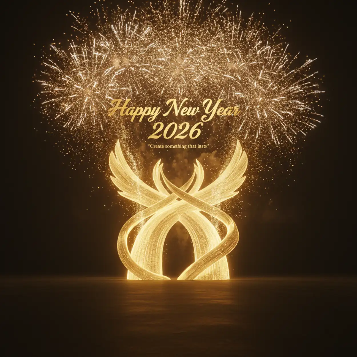 Free Download New Year 2026 Greeting Card Creative Design - High Quality Happy New Year 2026 Greeting Card Background