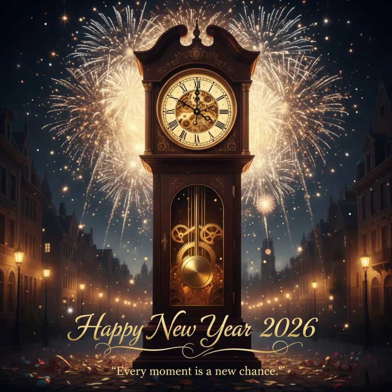 Free Download New Year 2026 Greeting Card Luxury Design - High Quality Happy New Year 2026 Greeting Card Background
