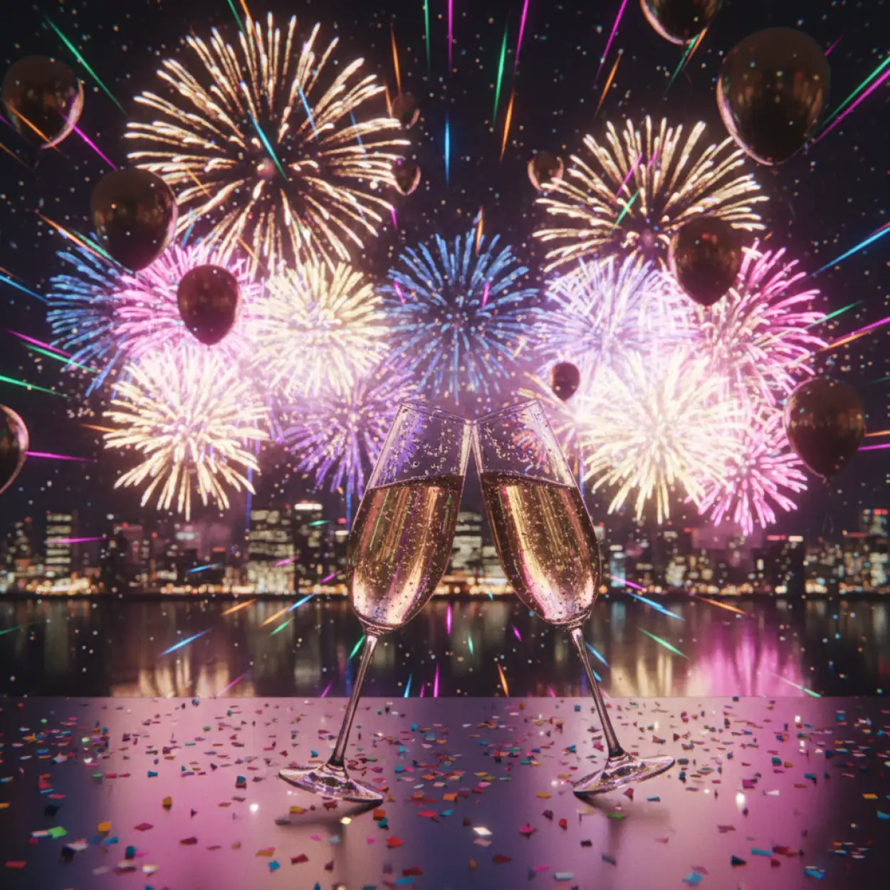 Free Download New Year 2026 Light Bokeh Background - High Quality New Year 2026 Background Background