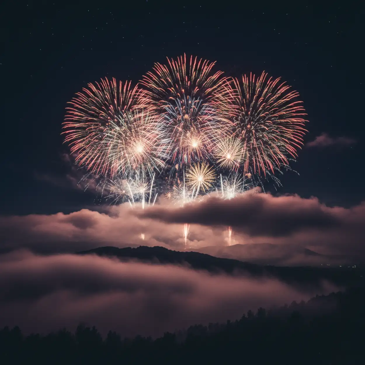 Free Download New Year Fireworks Background City Night Skyline - High Quality New Year Fireworks Background Background