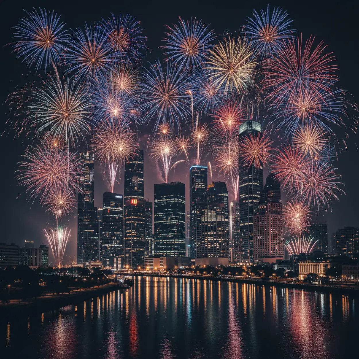 Free Download New Year Fireworks Background For Desktop Wallpaper - High Quality New Year Fireworks Background Background