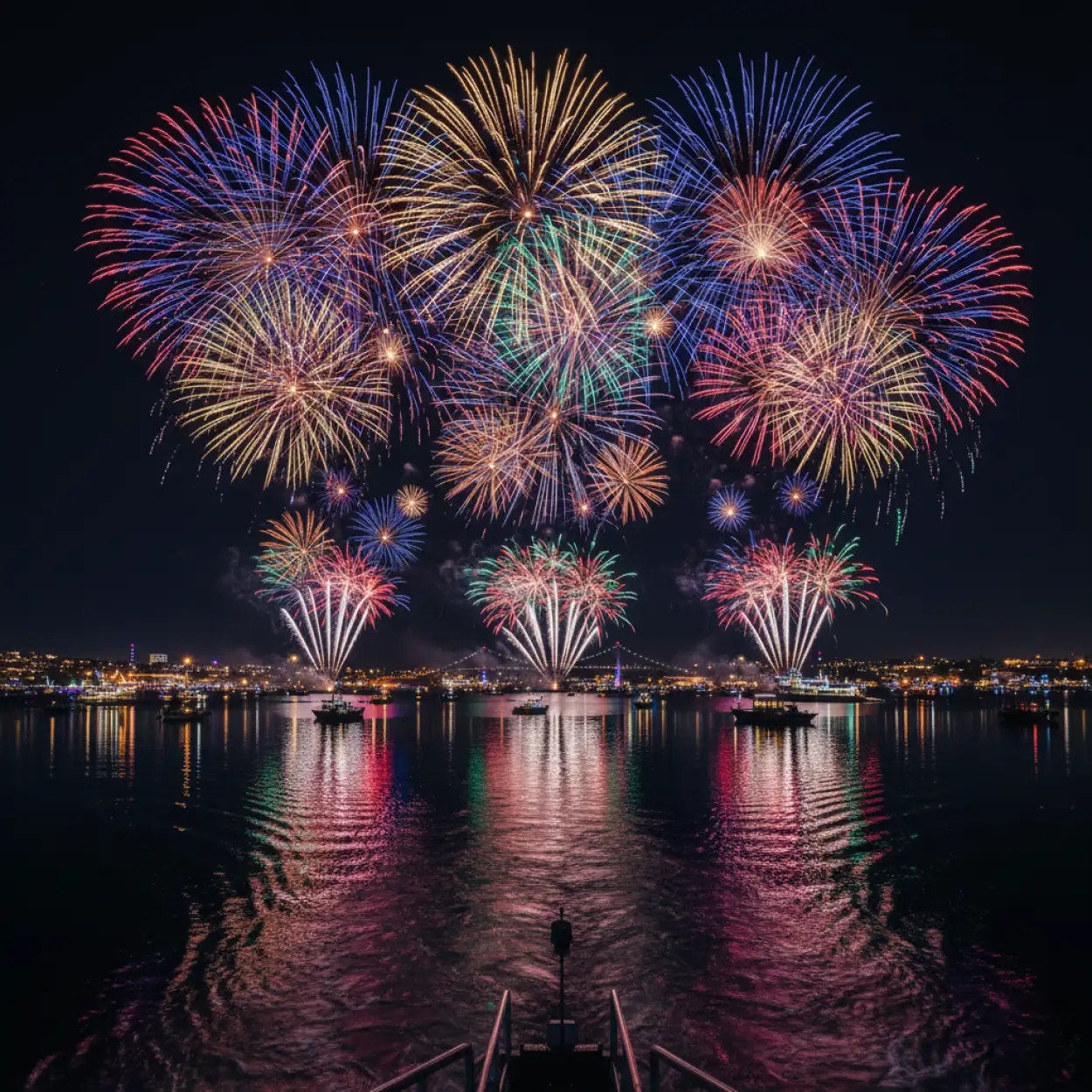 Free Download New Year Fireworks Background For Instagram Reel - High Quality New Year Fireworks Background Background