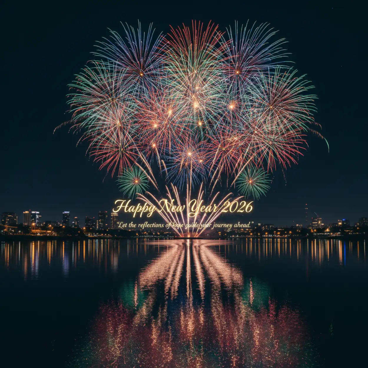 Free Download New Year Greeting Card Ai Generated 2026 - High Quality New Year Greeting Card Background