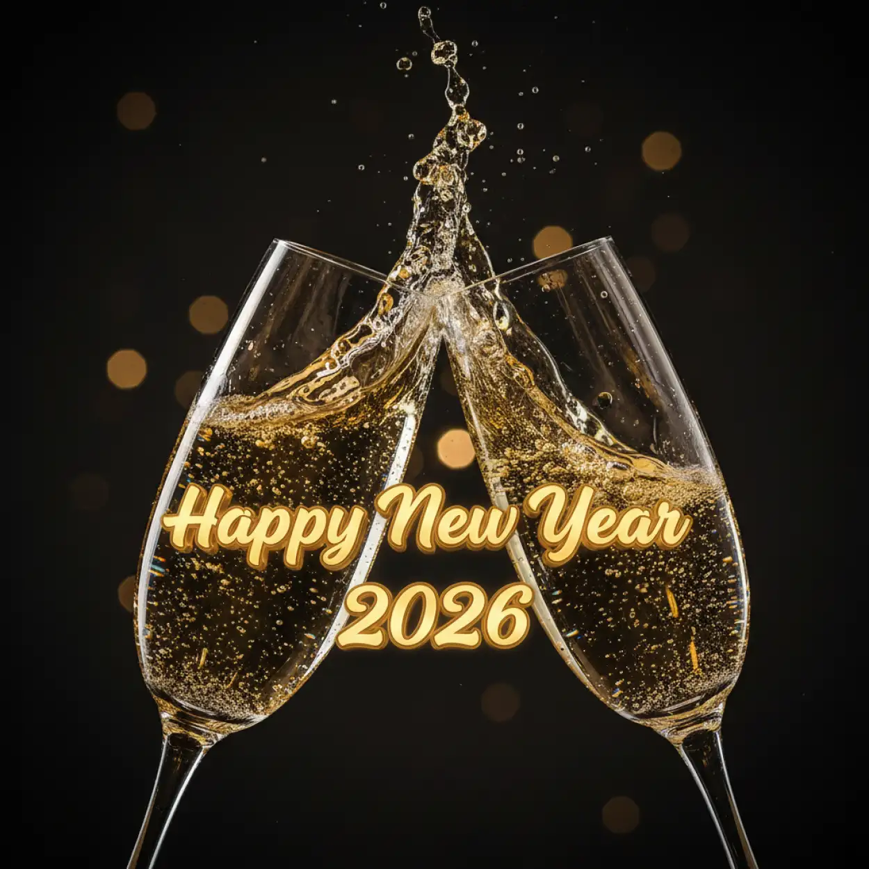 Free Download New Year Greeting Card Fireworks Design 2026 - High Quality New Year Greeting Card Background