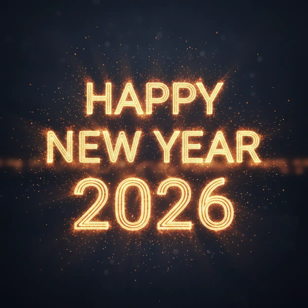 Free Download New Year Greeting Card Flyer 2026 - High Quality New Year Greeting Card Background
