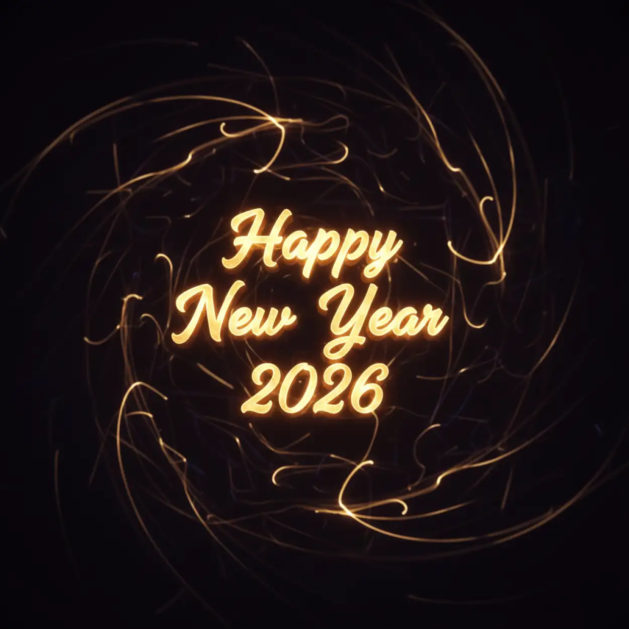 Free Download New Year Greeting Card With Wishes 2026 - High Quality New Year Greeting Card Image