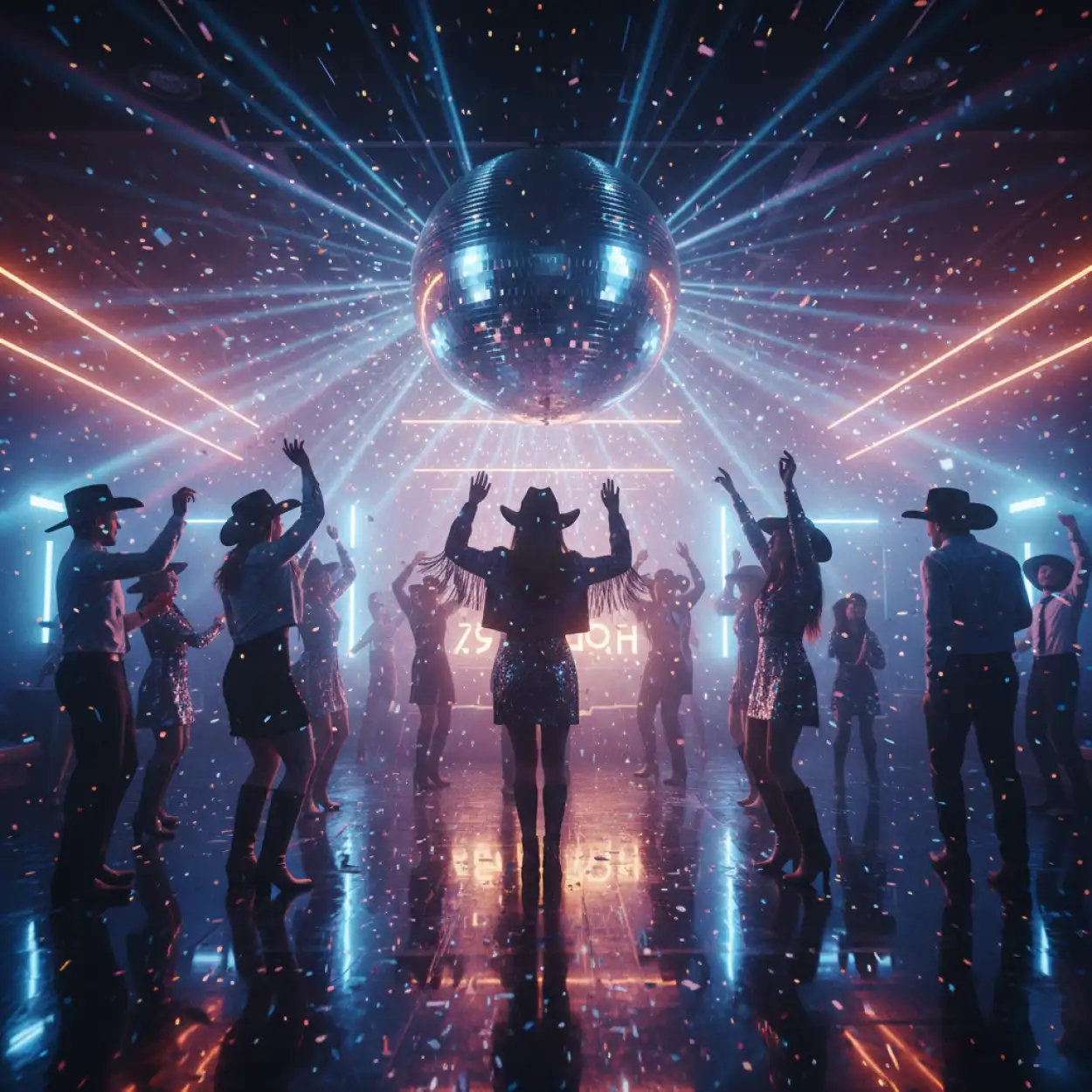 Free Download New Year Party Background Dance Floor Lights - High Quality New Year Party Background Hd Background Image