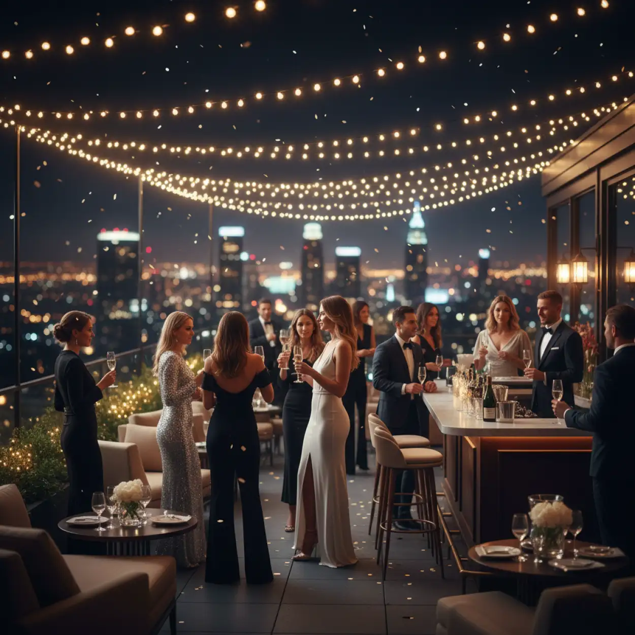 Free Download New Year Party Background Hd Dark Night Theme - High Quality New Year Party Background Hd Background Image