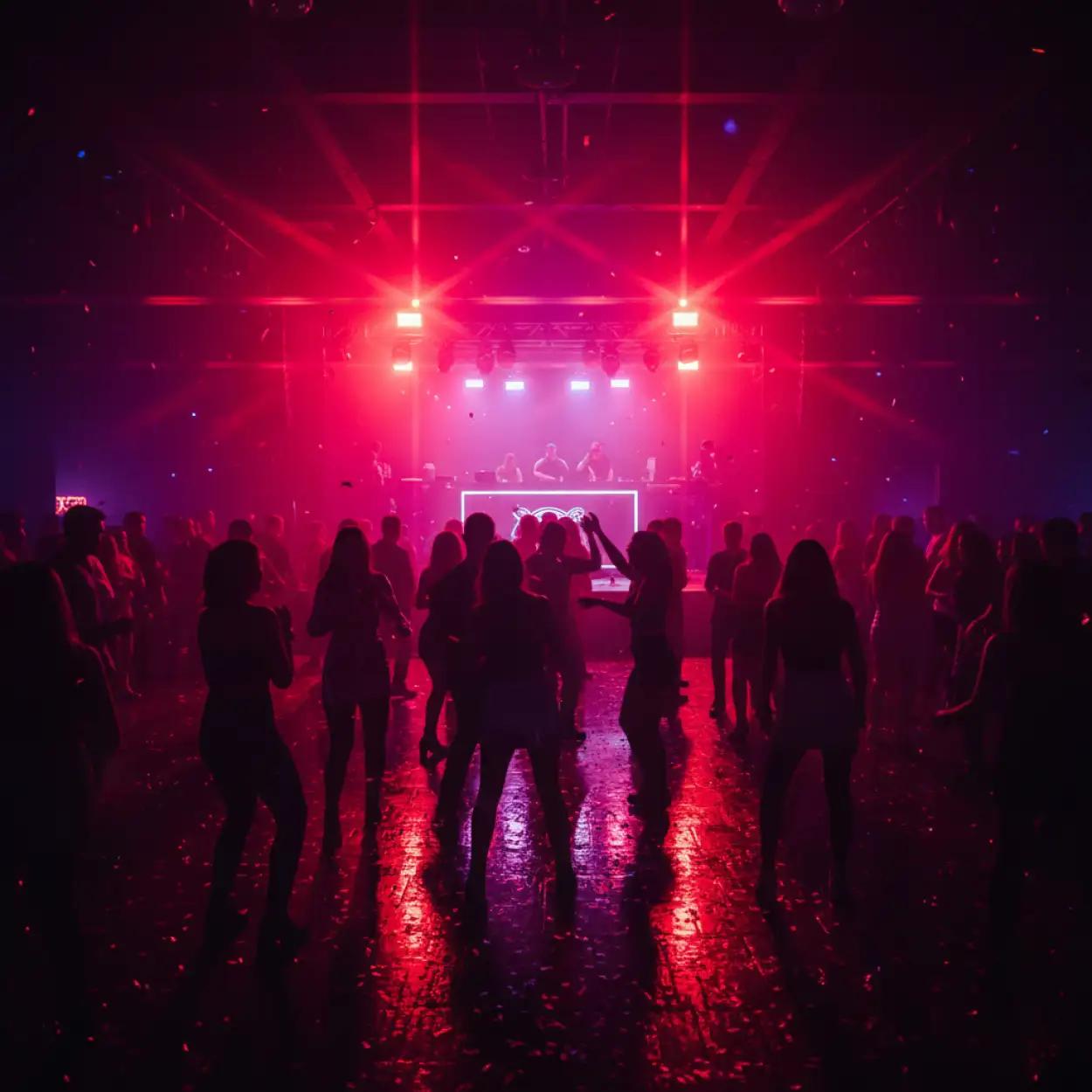 Free Download New Year Party Background Hd Neon Lights - High Quality New Year Party Background Hd Background Image