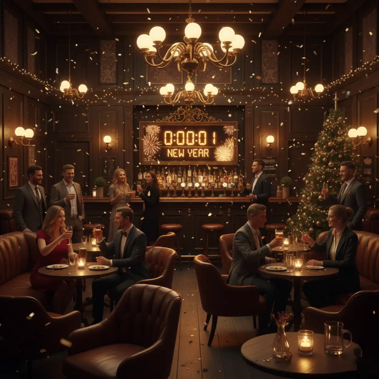 Free Download New Year Party Background Hd Square 1:1 - High Quality New Year Party Background Hd Background