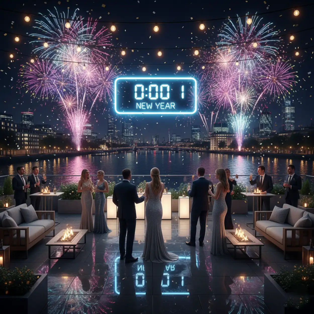 Free Download New Year Party Background Modern Design - High Quality New Year Party Background Hd Background Image