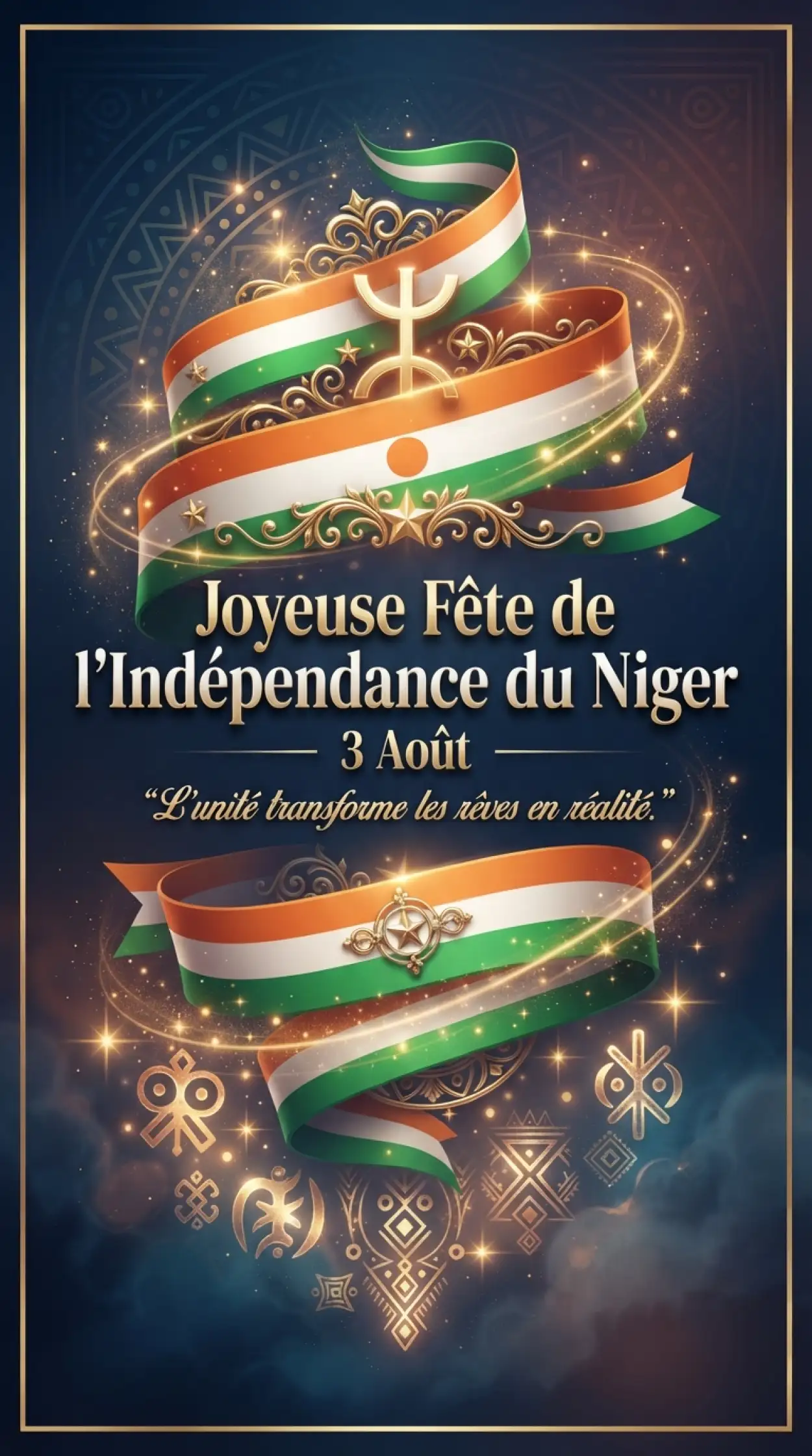 Free Download Niger Independence Day Banner With Flag Background - High Quality Niger Independence Day 2026 Background Image