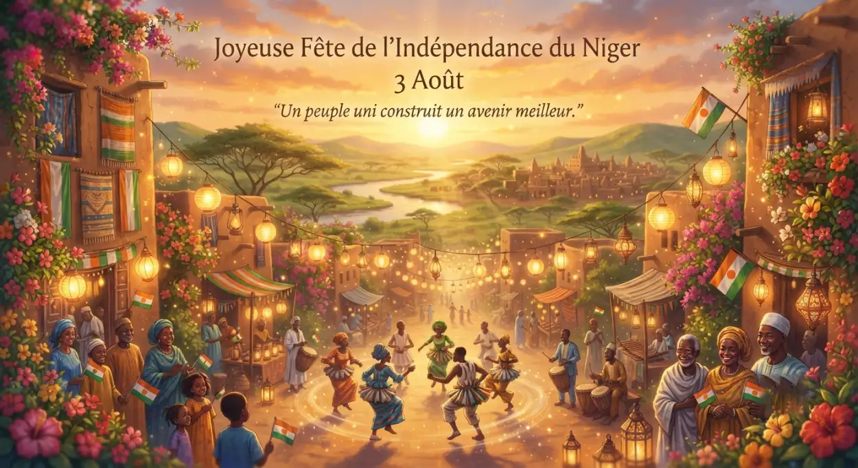 Free Download Niger Independence Day Ghibli Style Image - High Quality Niger Independence Day 2026 Image