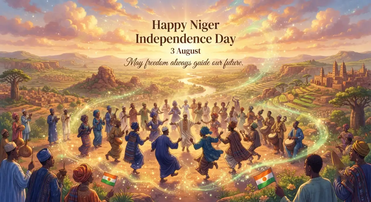 Free Download Niger Independence Day Greeting Card Design - High Quality Niger Independence Day 2026 Image