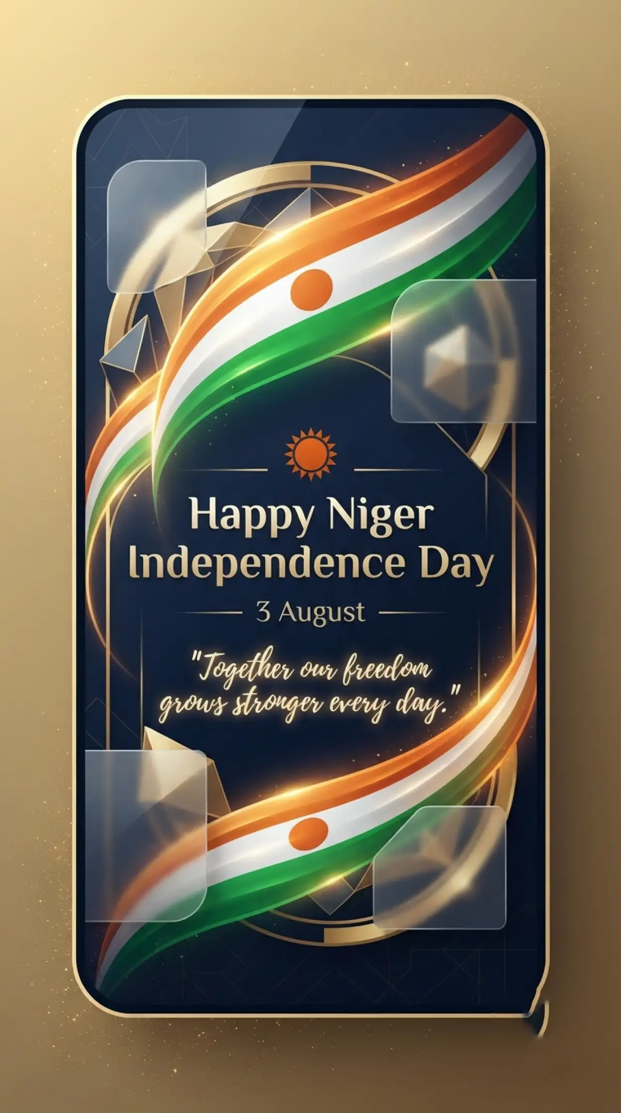 Free Download Niger Independence Day Mockup Design - High Quality Niger Independence Day 2026 Image